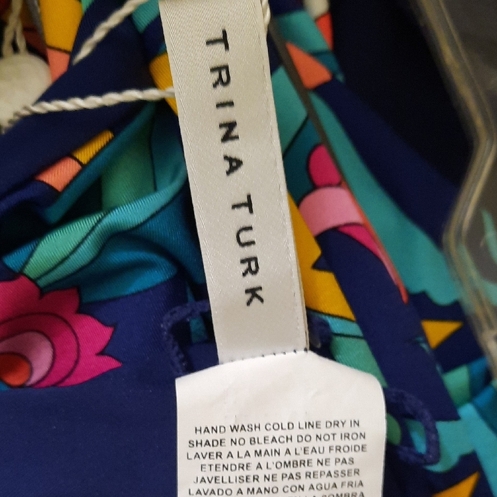 Trina Turk Blue and Yellow Swimwear - Picture 6 of 13